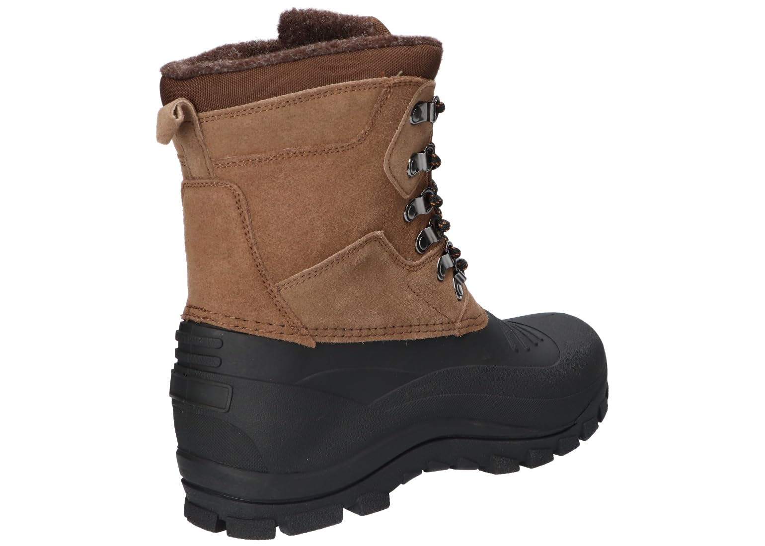 SN53 SOLIDNE TRAPERY ŚNIEGOWCE BUTY ZIMOWE SKÓRZANE BK/BR 42