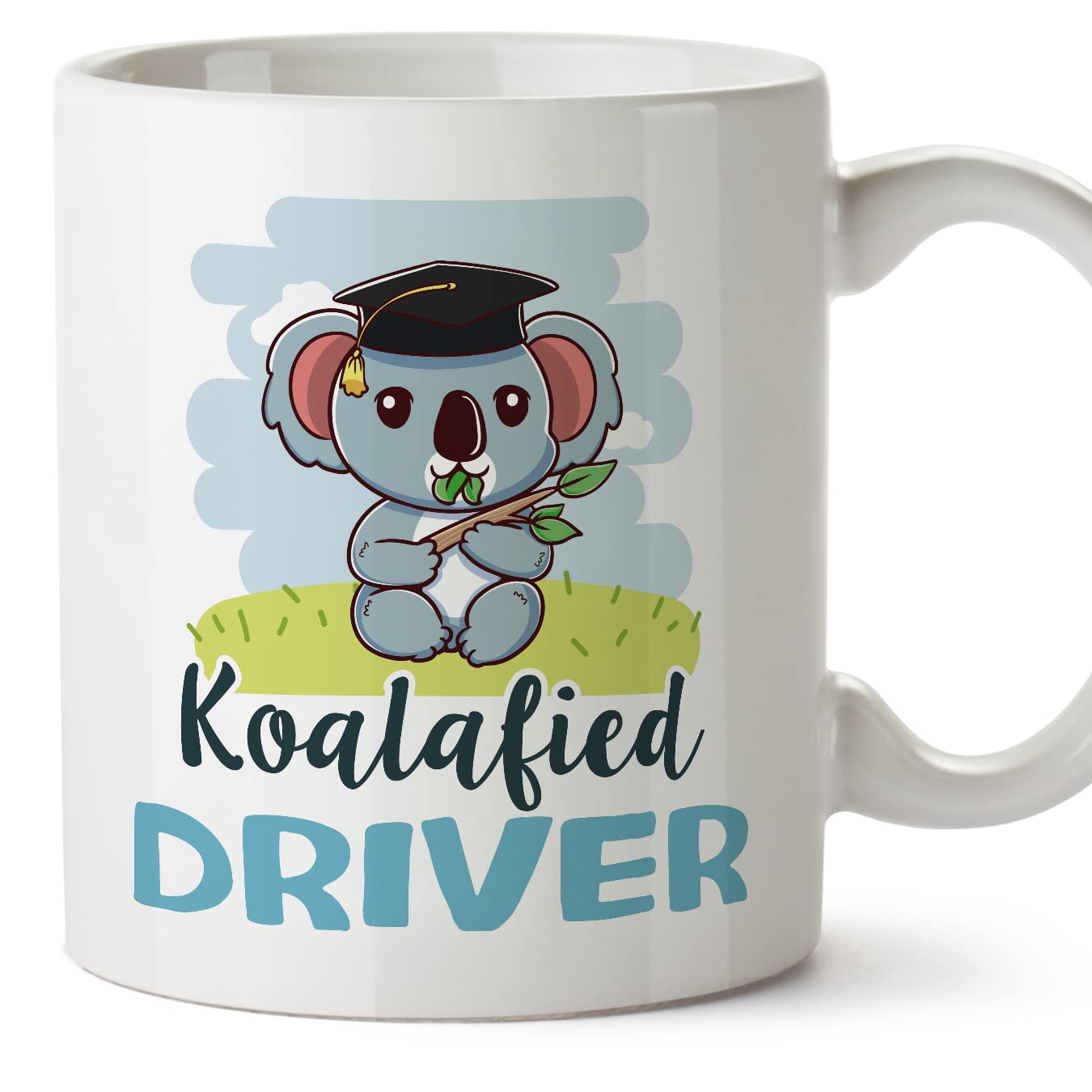 MUGFFINS Driver Man Mug - in English - Koalafied - Funny Gift for Colleagues - Ceramic 11oz Mug