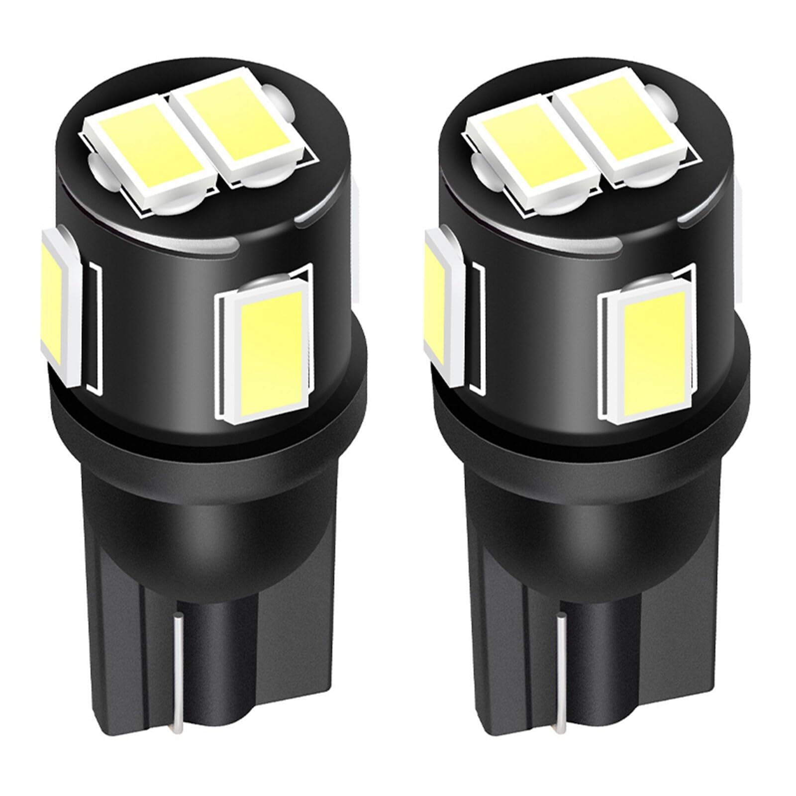 ECCPP 2x Instrument Cluster Dash Panel Lights T10-6-5730-SMD-Ultra White W5W 147 152 158 159 161 168 184 192 193 259 280 285 447 464 501 555 558 585 655 656 657 1250 1251 1252 2450 2652 2921 2825 PC