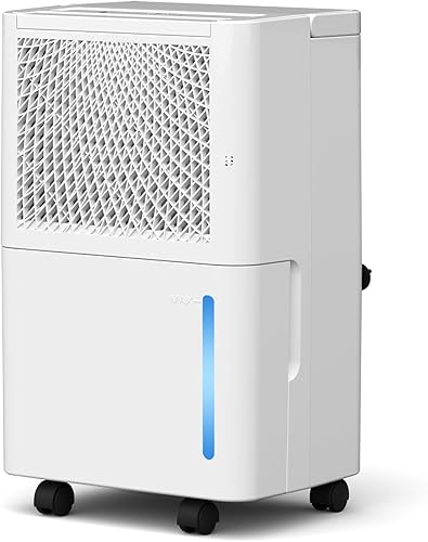 Humsure Deshumidificador portátil, absorbente de humedad eléctrico compacto con apagado automático, para dormitorio, baño, sótano