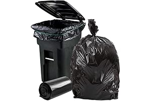 Plasticplace Black Dumpster Bag Liners