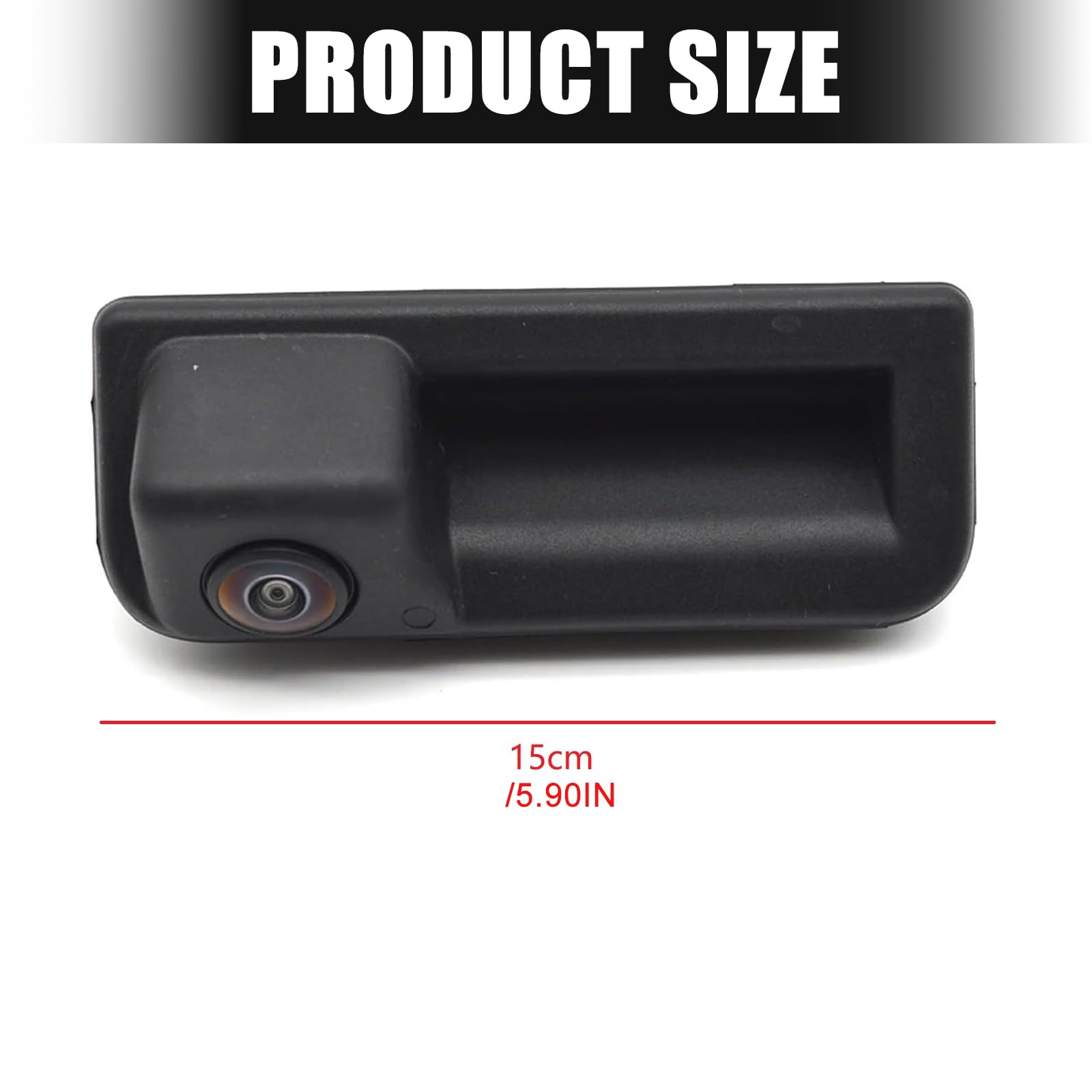 Telecamera per assistenza parcheggio grandangolare 720P definizione Risposta rapida Ideale per guidatori principianti Sicurezza ambientale Telecamera posteriore in plastica ABS