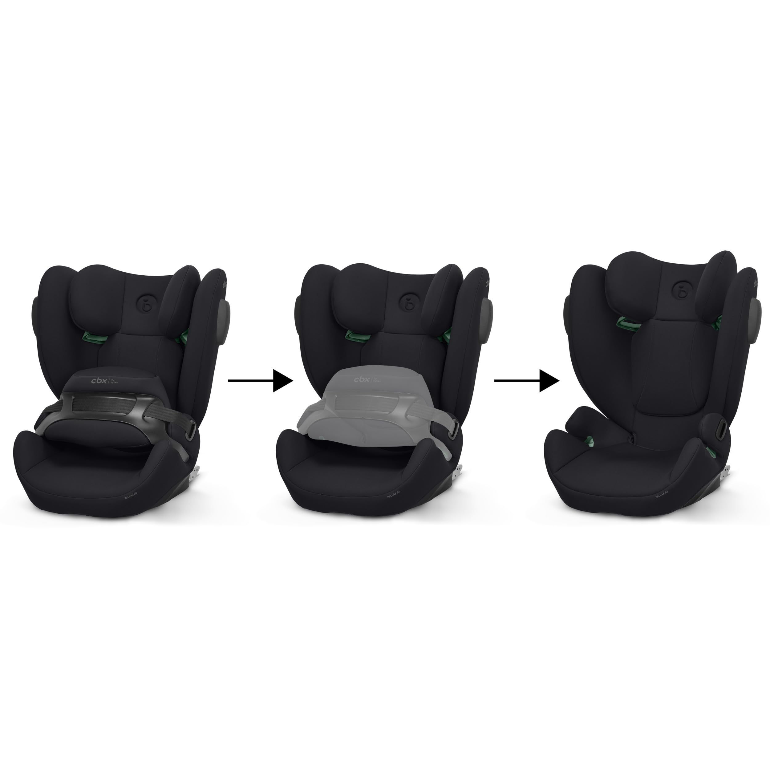 Cybex CBX Pallas B3 i-Size Kinder-Autositz ISOFIX Top-Tether 9-50 kg 15 Monate-12 Jahre UN R129/04 Schwarz