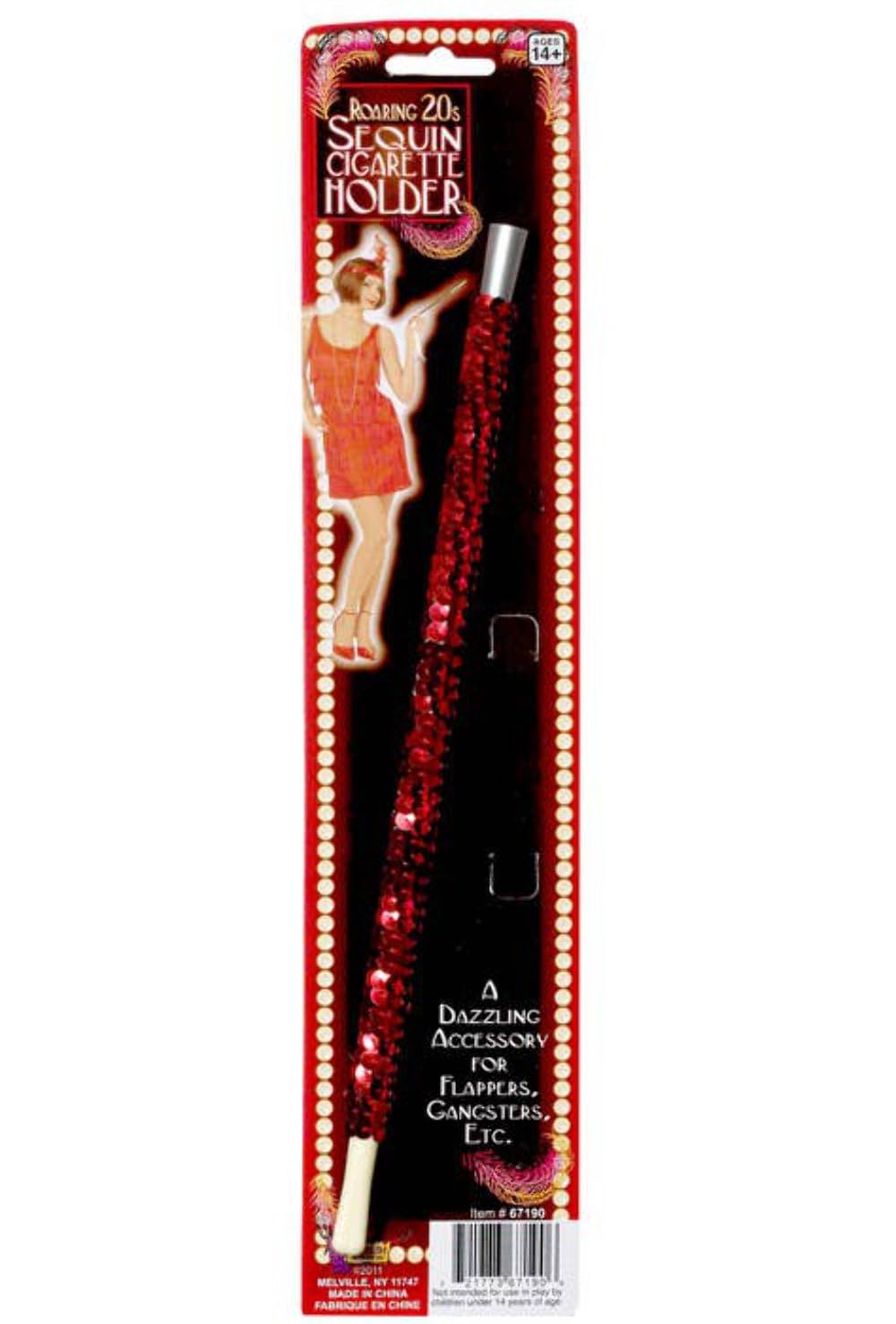 Amazon.com: Forum Novelties 67190 Unisex-Adults Sequin Cigarette Holder,  Standard, Red (Pack of 12) : Health & Household