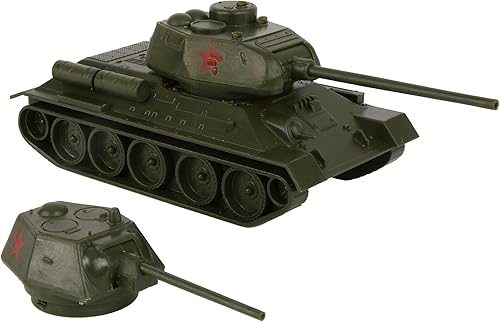 BMC CTS WW2 Soviético T-34 Tanque - Rojo 140 Ruso T34 Ejército de Plástico Hombres Vehículo