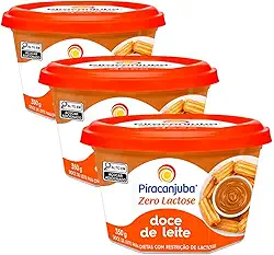 Pack 3 unidades Doce de Leite Zero Lactose Piracanjuba 350g - 3x350g
