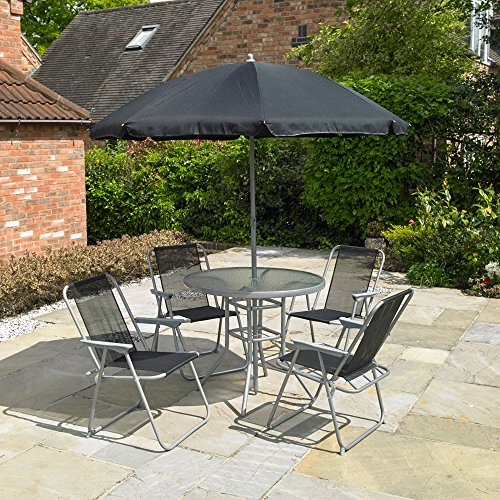 6 Chairs Parasol Samuel Alexander 6 Person Garden Furniture Patio Set Table