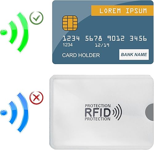 Miniatura 4 de TIESOME Fundas para tarjetas de bloqueo RFID, 24 pcs
