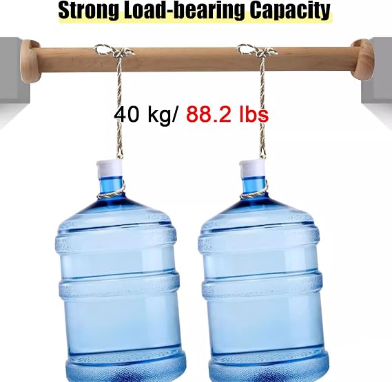 CMYUN Wardrobe Rail Solid Wood Oval Closet Hanging Rod, Closet Clothes Rod Kit with End Caps, Closet Storage Bracket for Heavy Clothes, Load Capacity 88 Lbs(90cm (35 3/8))