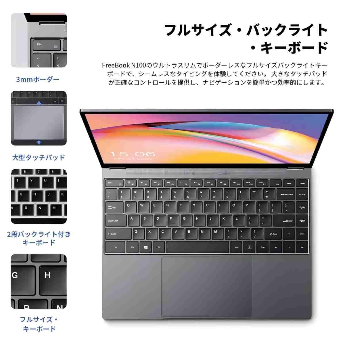 Amazon.co.jp: CHUWI Laptop Windows 11Celeron N100 2 in 1 Laptop