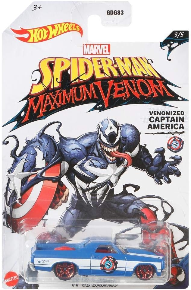 Hot Wheels Venomized Spider Man '71 El Camino 3/5, Multicolor - Image 3