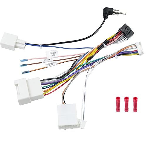 Miniatura 7 de Kit de arnés de cable de radio de coche de 16 pines de repuesto para Toyota Prado Camry Highlander Pruis Sienna Sequoia con amplificador JBL,