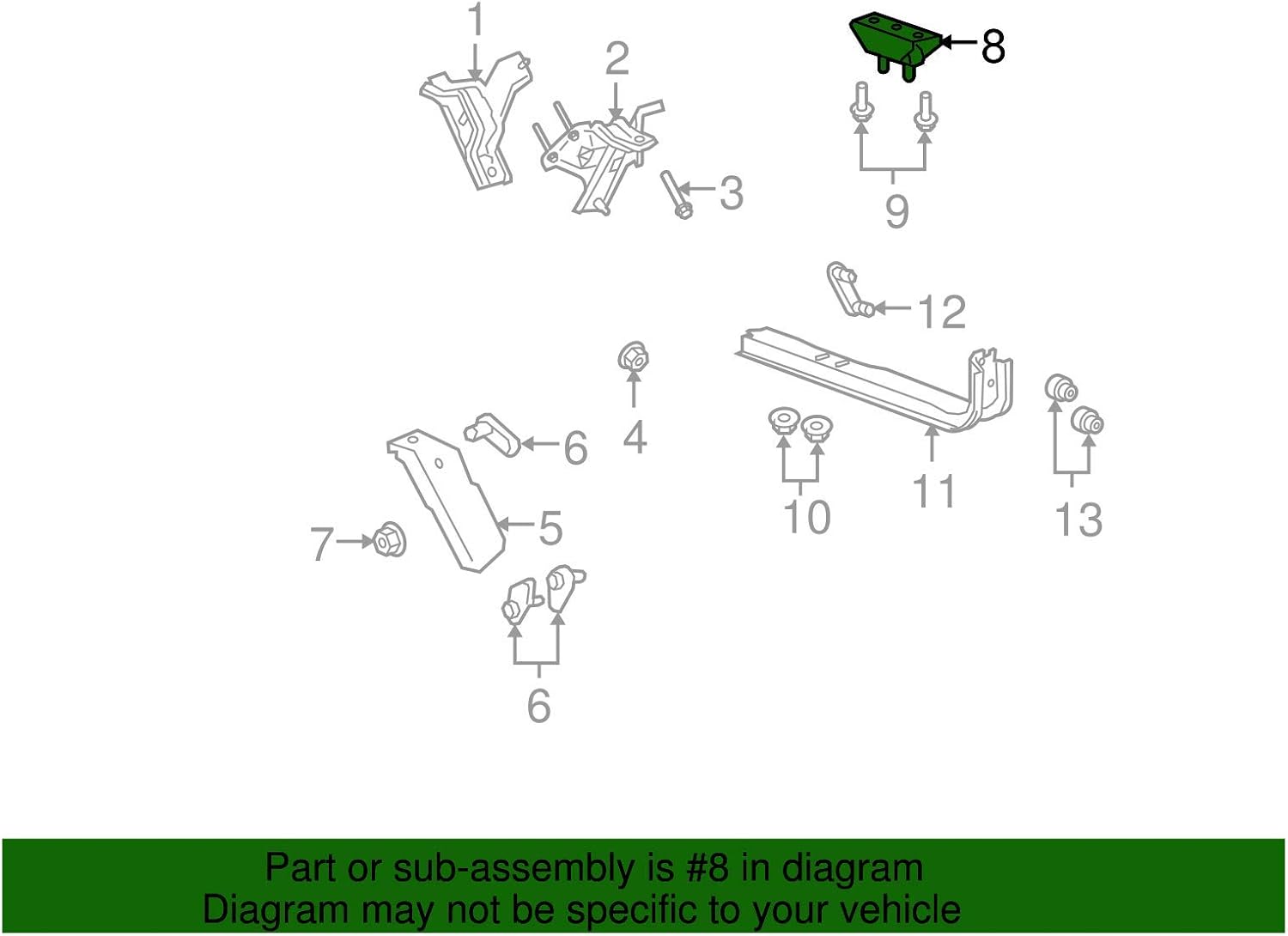 Ford Motor Company Transmission Mount - F81Z6068DA