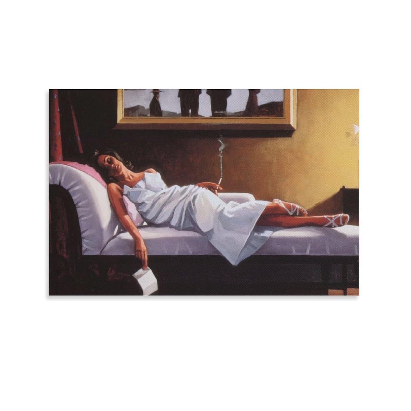 Between Darkness And Dawn by jack_vettriano Wall Art Prints Poster Art Poster Canvas Painting Decor Wall Print Photo Home Modern Decorative Posters 12x18inch(30x45cm) โ image 1
