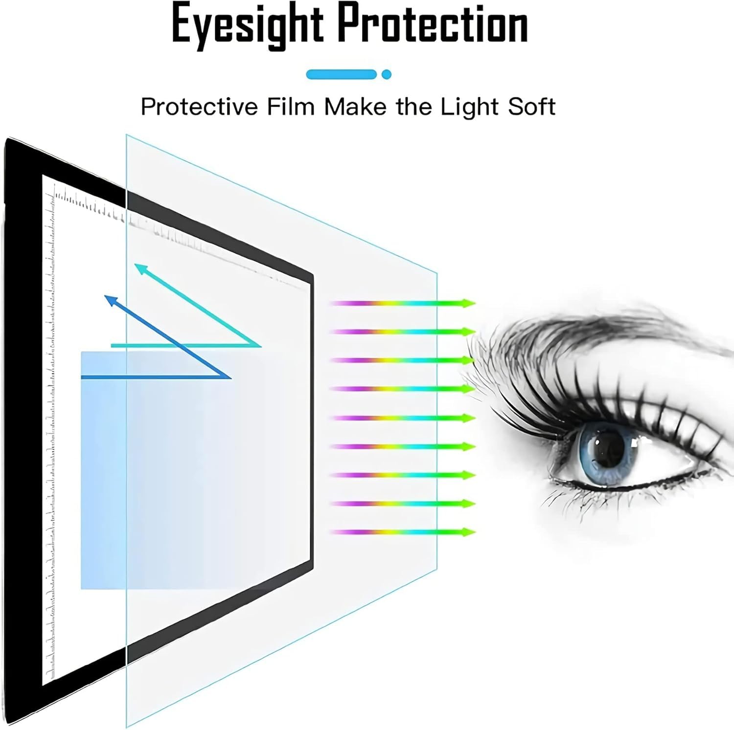 Caja De Luz Led para Pintura De Diamantes, Almohadilla De Luz Led Artcraft Tracing Pad Light Box Tablero De Luz De Brillo Regulable Ultrafino para Artistas Dibujo Dibujo Anima, Light Table A1