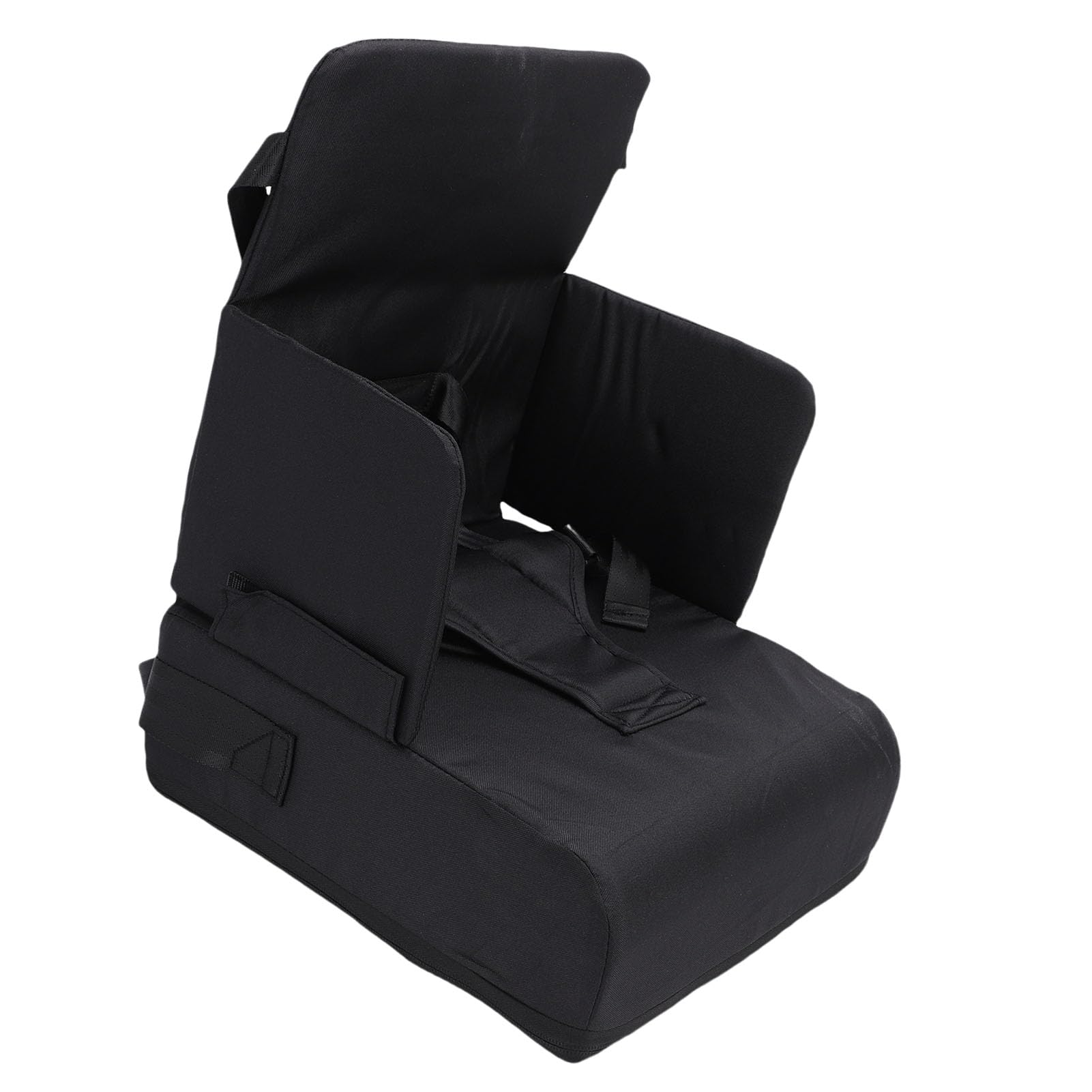 Generic Chaise Haute Pliable pour Enfant, Rehausseur, Coussin Augmentant, Chaise de Cuisine, Table à Manger, Noir