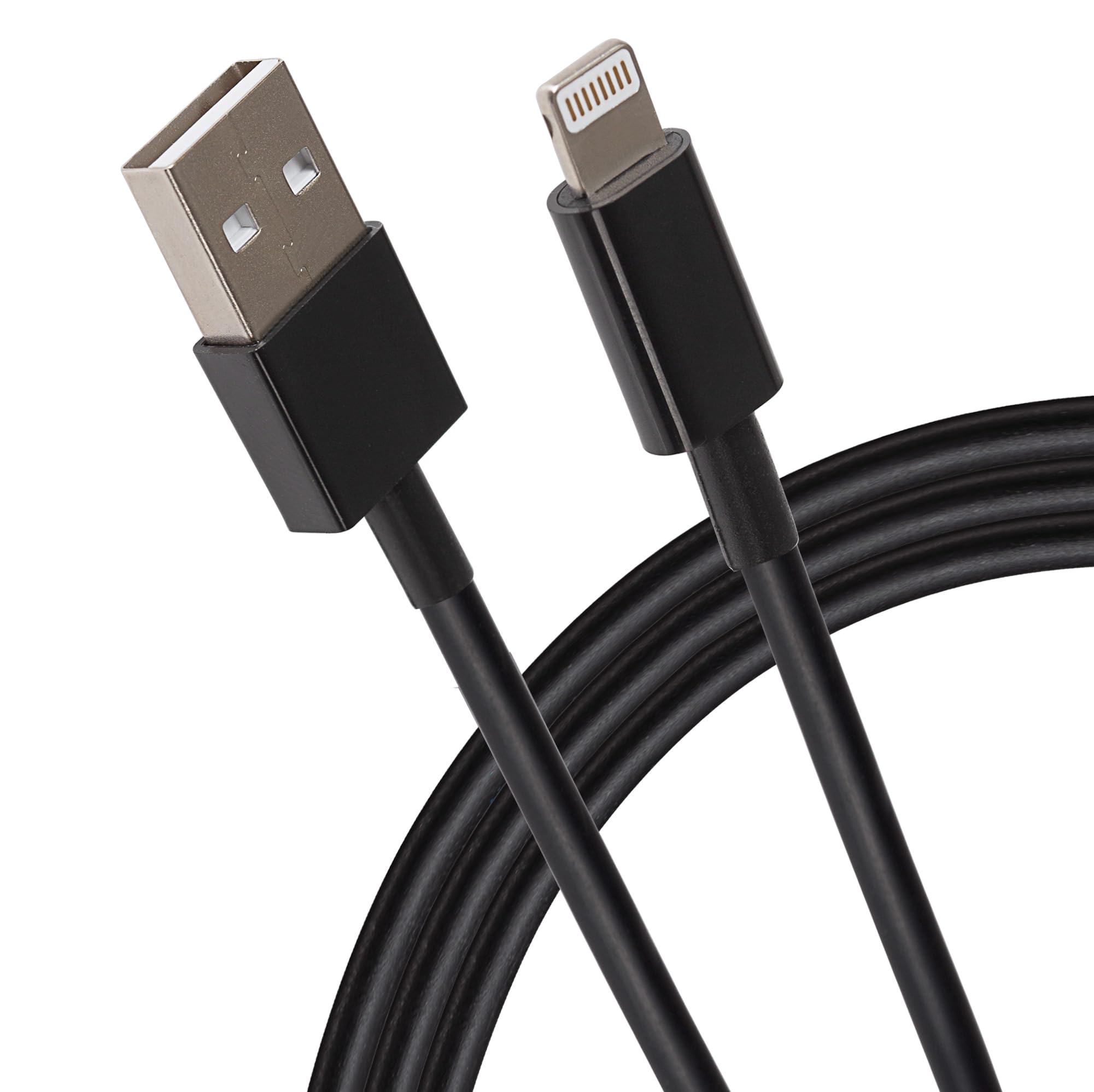 Maplin Black Lightning To Usb-A Cable - 1M