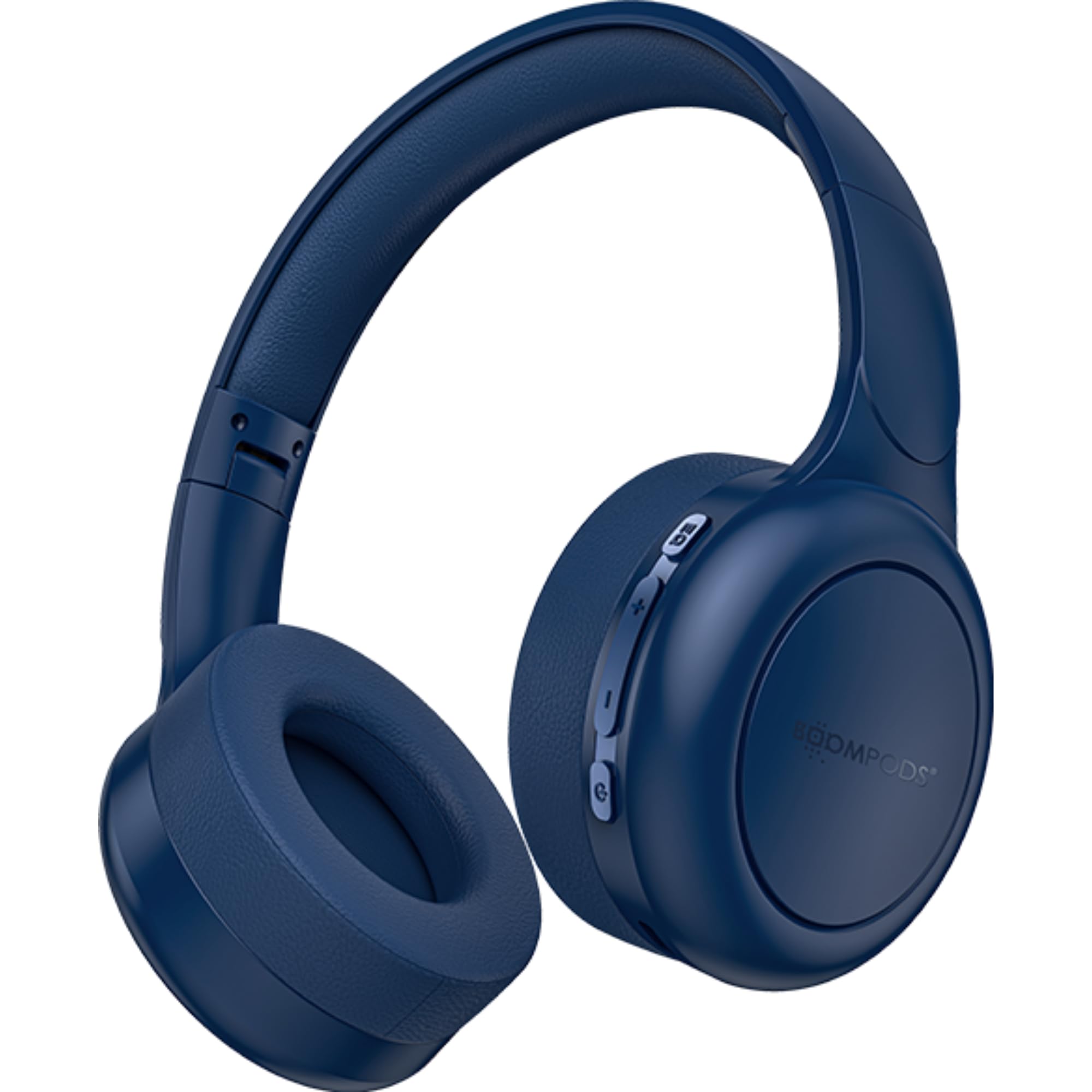 Boompods Headpods Tune Over Ear Headphones - Składane słuchawki nauszne Bluetooth, lekki bezprzewodowy zestaw słuchawkowy z wbudowanym mikrofonem, 65 godzin bezprzewodowej odtwarzania, komfort z