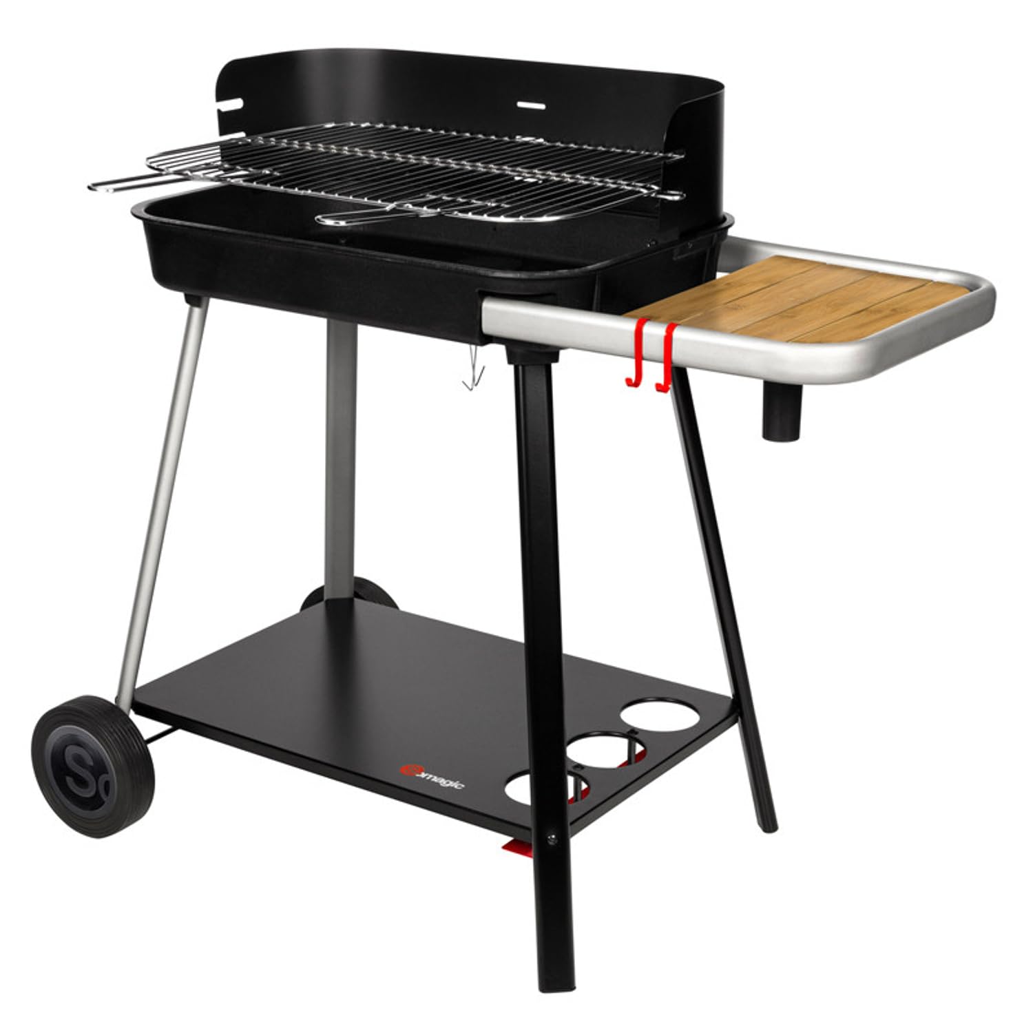 Barbecue au charbon de bois VULCANO 2300 + soufflerie, de chez Somagic