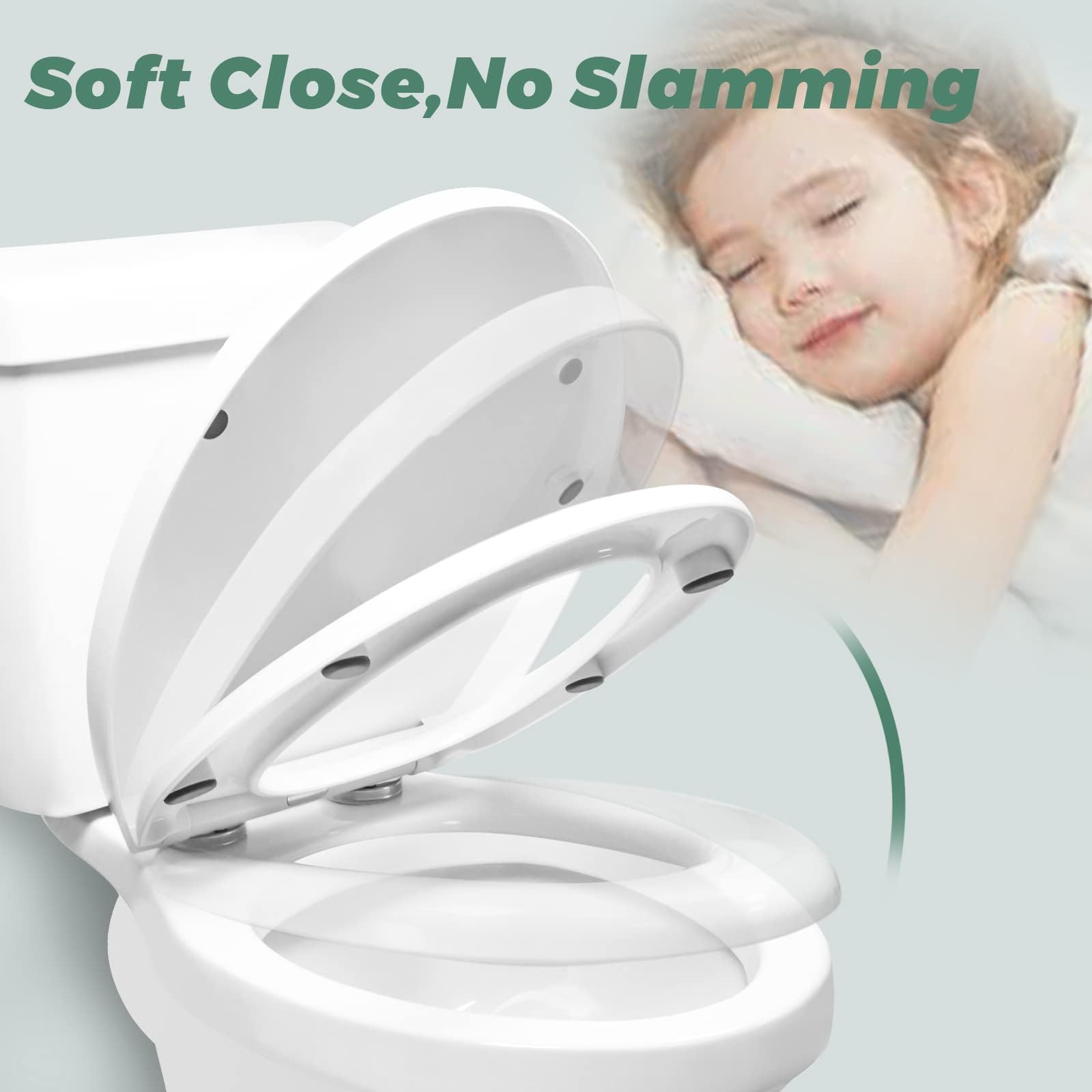 Toilettensitz Mit Soft-Close – Rund, Offene Vorderseite, Weiß, Für Schüsseln 40–44 Cm