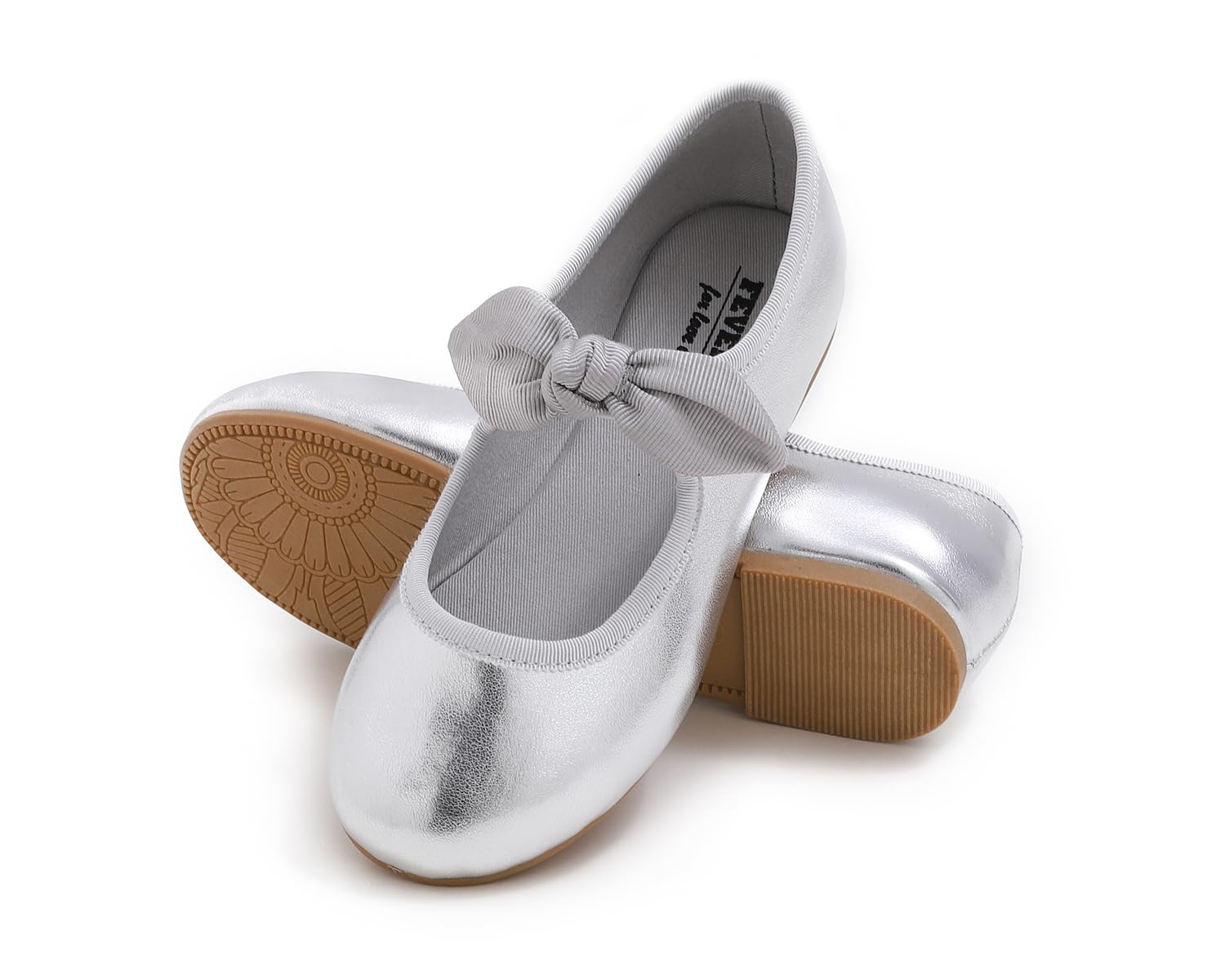 Feversole Kids Filles Mary Jane Strap Chaussures Plates Ballerines Princesse Chaussures Plates Chaussures d'école Plates À Bride