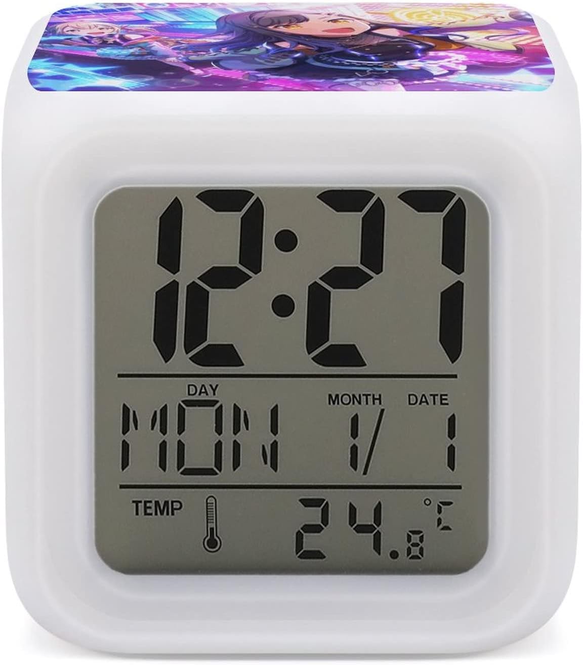 Amazon.co.jp Shiraishi Anko Alarm Clock, LED Digital Clock, Alarm