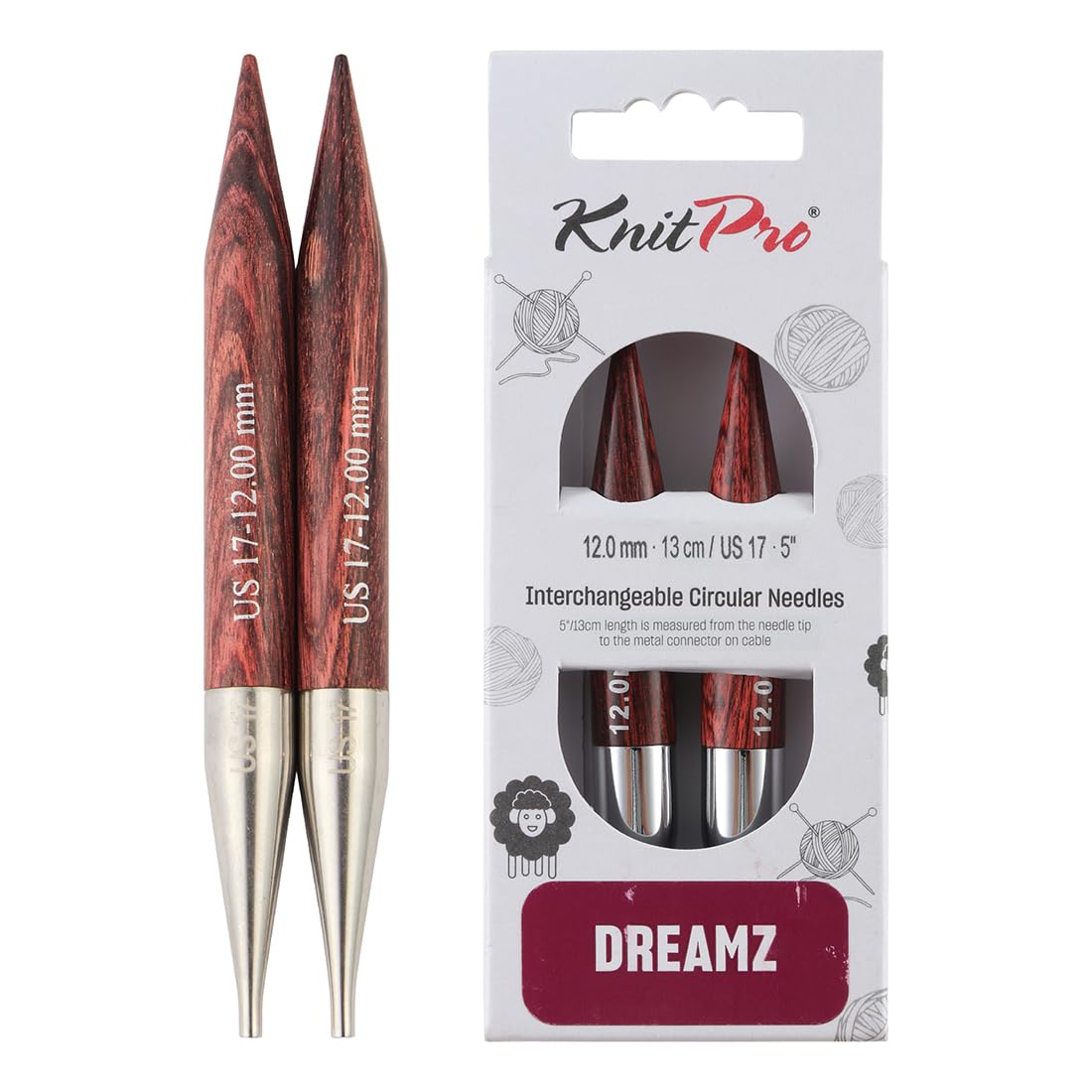 KnitPro Dreamz Interchangeable Circular Needles 5" (13cm) | Size 12.00mm