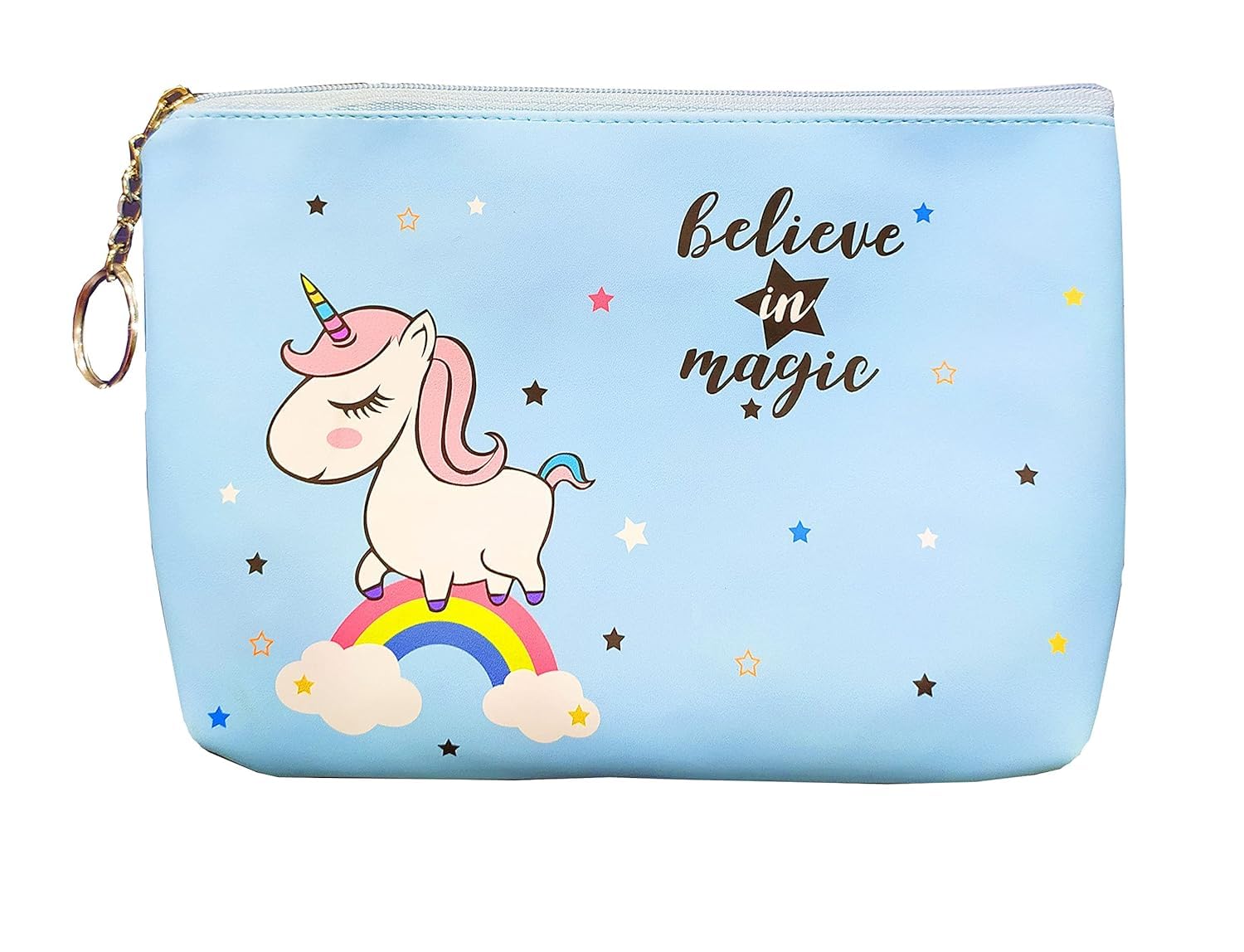 Unicorn Makeup Pouch Vanity Case - Pink/Cosmetic Travel Stationery Jewelry Secret Pouch by Victoria for Women Holographic Storage Bag Purse Girls, Toiletry Bag Girls