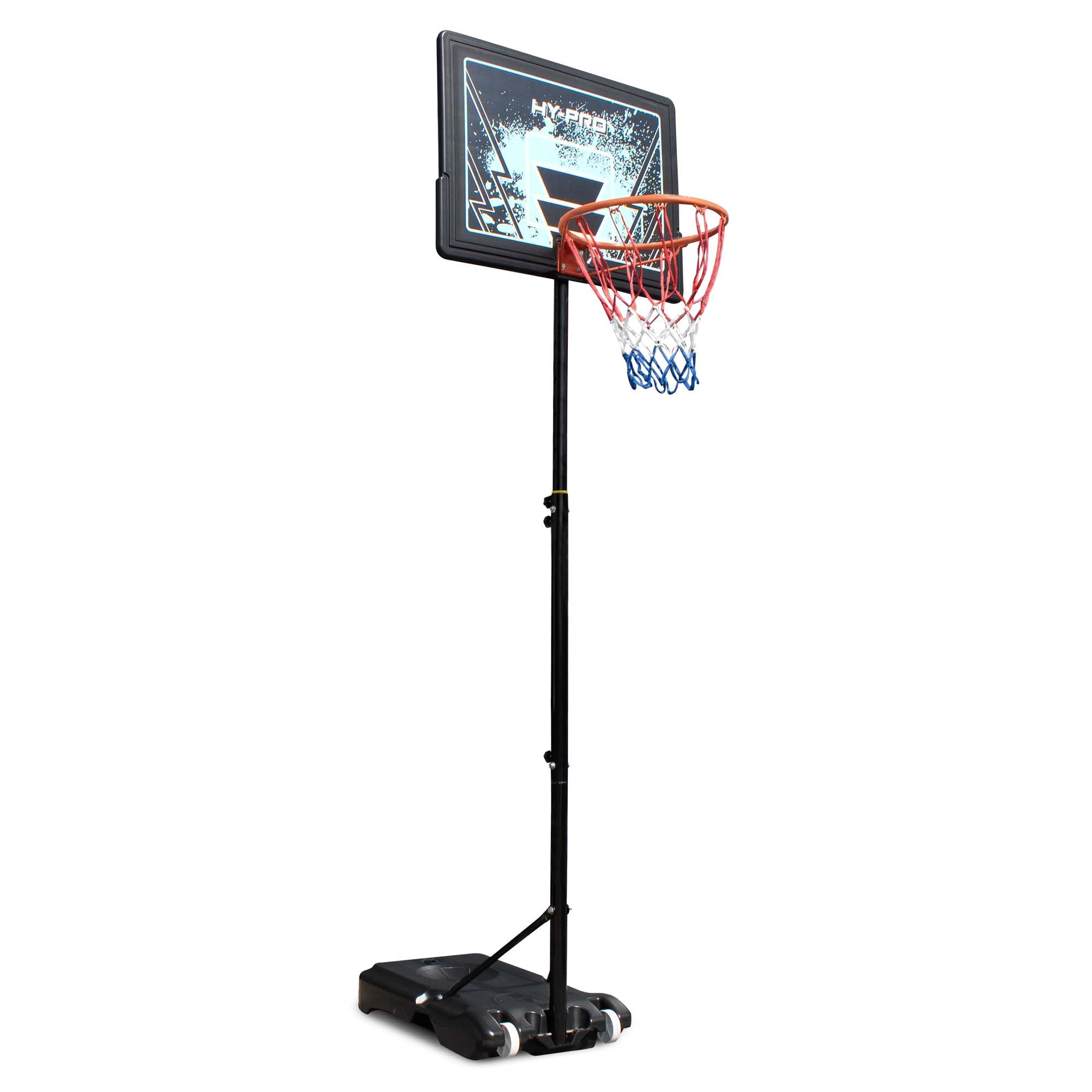Hy-Pro Black Basketball Hoop & Stand Portable Adjustable Height 1.6-2.6M