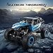 TOYEN Remote Control, RC Rock Off-Road Vehicle 2.4Ghz 4WD Fast Speed Racing Cars for Indoor/Outdoor, Blue
