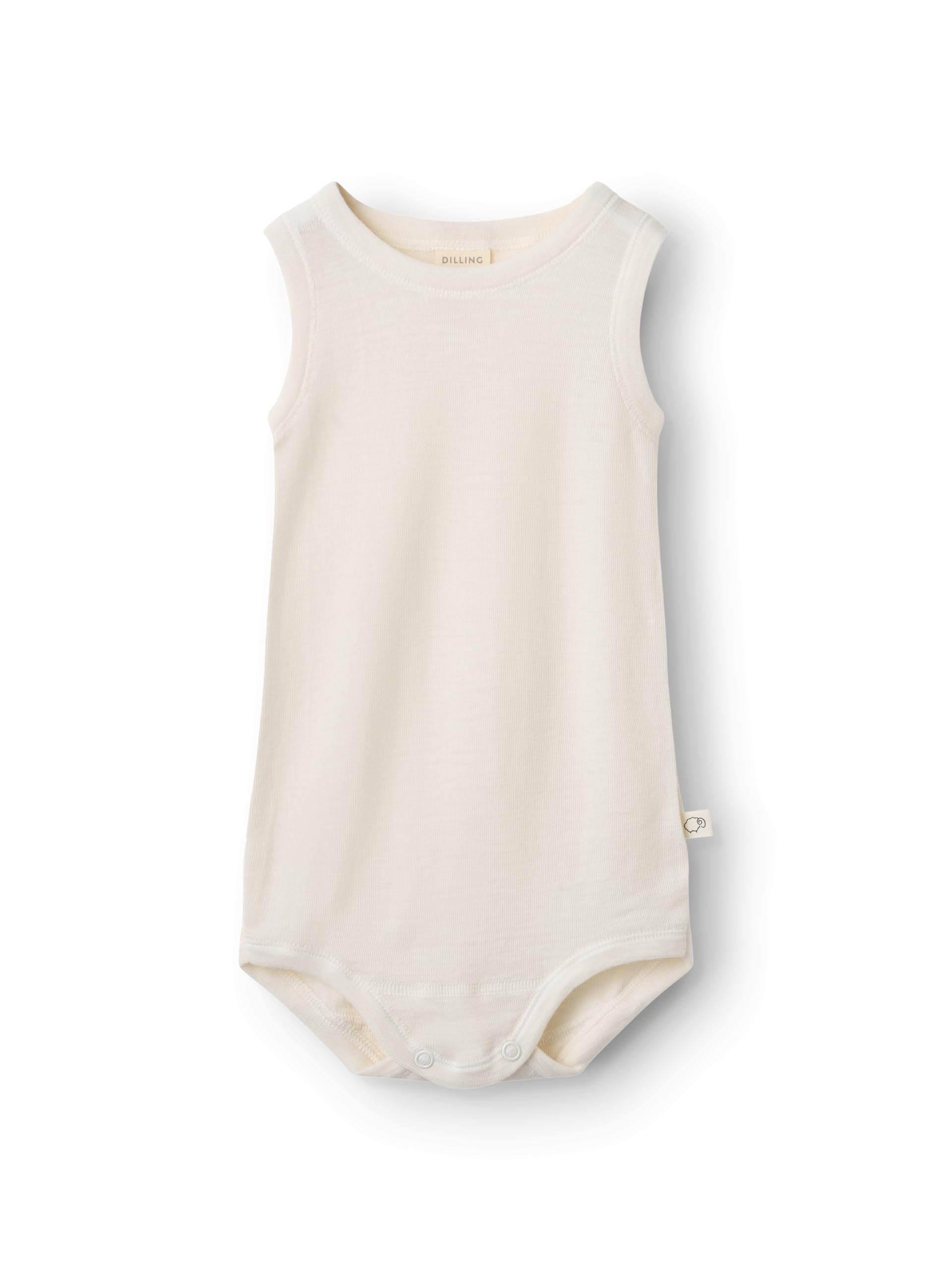Dilling Baby Body ohne Ärmel aus Merinowolle/Seide (2er-Pack)