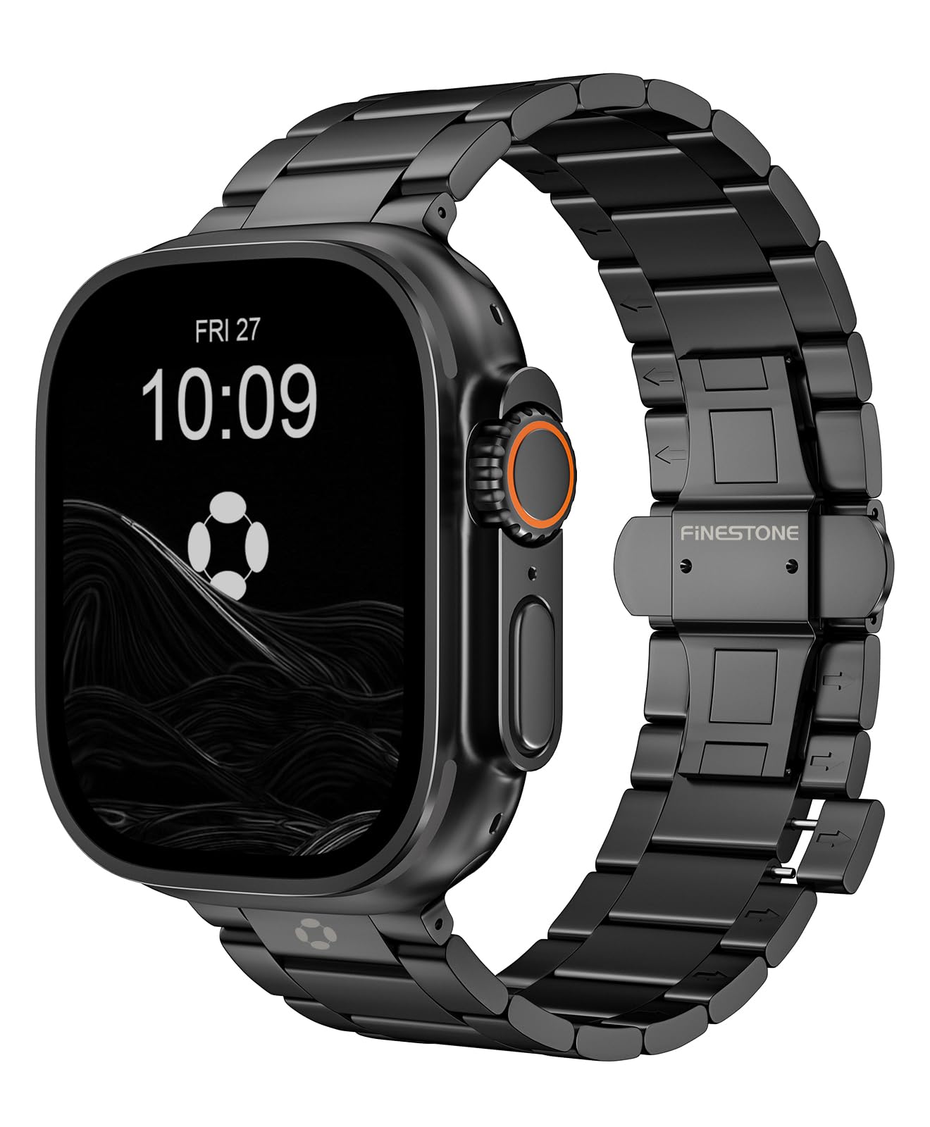 Bracelet en titane de grade 5 pour Apple Watch Ultra 3/2/1 49 mm et Series 11/10 46 mm, bracelet de montre Ultra 3 réglable sans outil pour homme avec fermoir papillon sécurisé