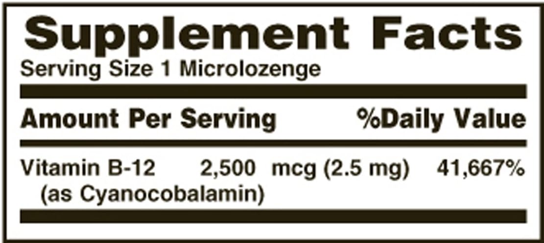 Nature's Bounty Sublingual Vitamin B-12, 2500mcg, 50 Tablets (Pack of 3)