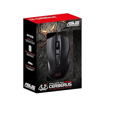 ASUS Cerberus Ambidextrous Wired 6-Button Optical Gaming Mouse