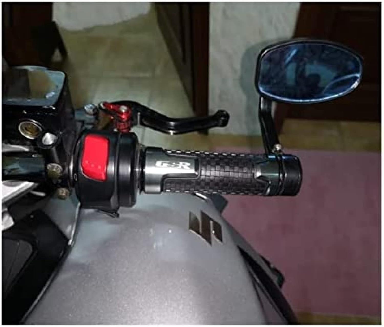 Motorcycle Handlebar Grip for Y-amaha Blaster YFS 200 Blaster YFS200 2005 2006 7/8" 22mm Motorcycle Anti-Slip Handle Bar,Red