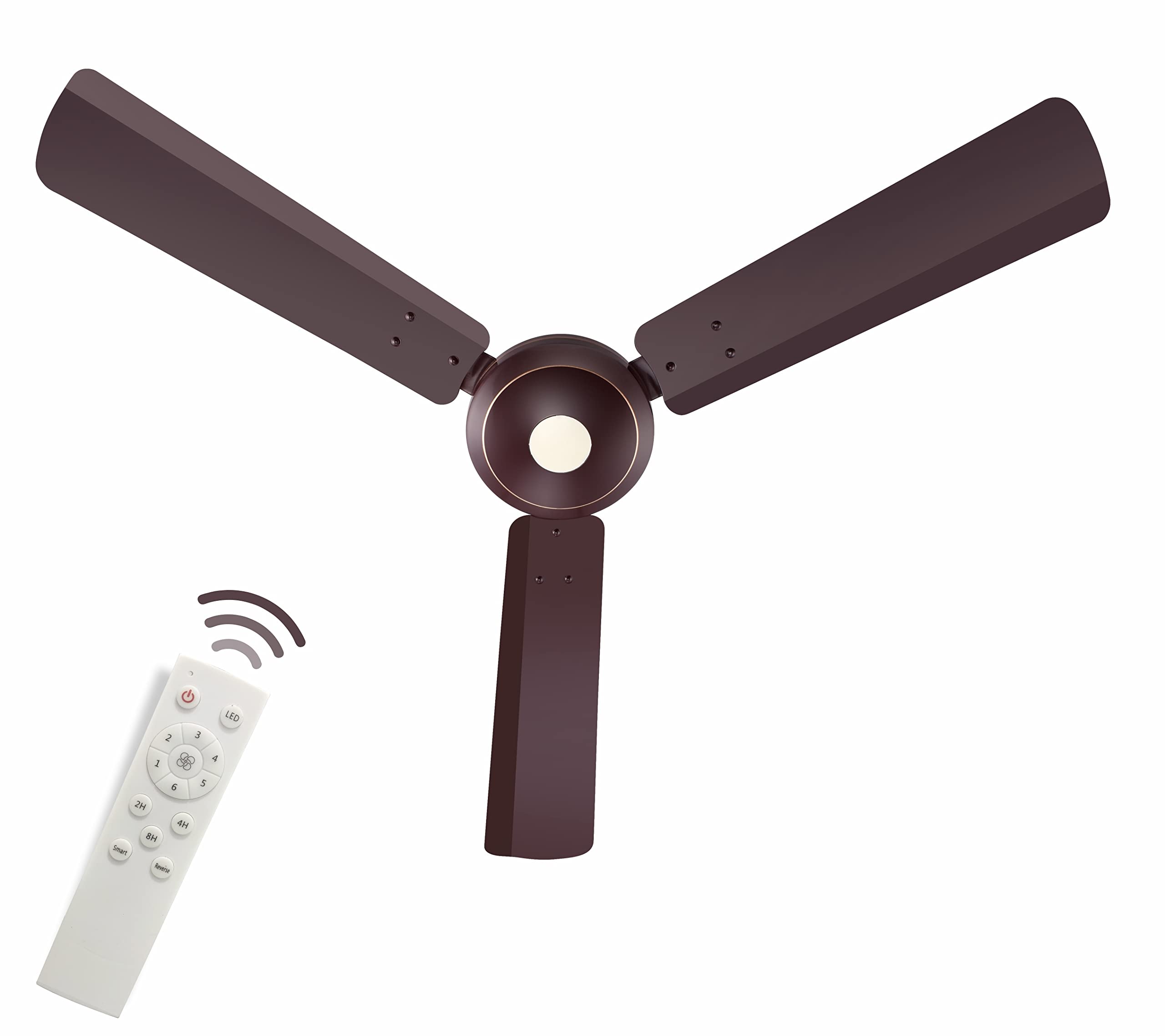 Candes Acura BLDC 5 Star Energy Saving High Speed Ceiling Fan For Home with Remote, 1200 mm (Acura-Brown)