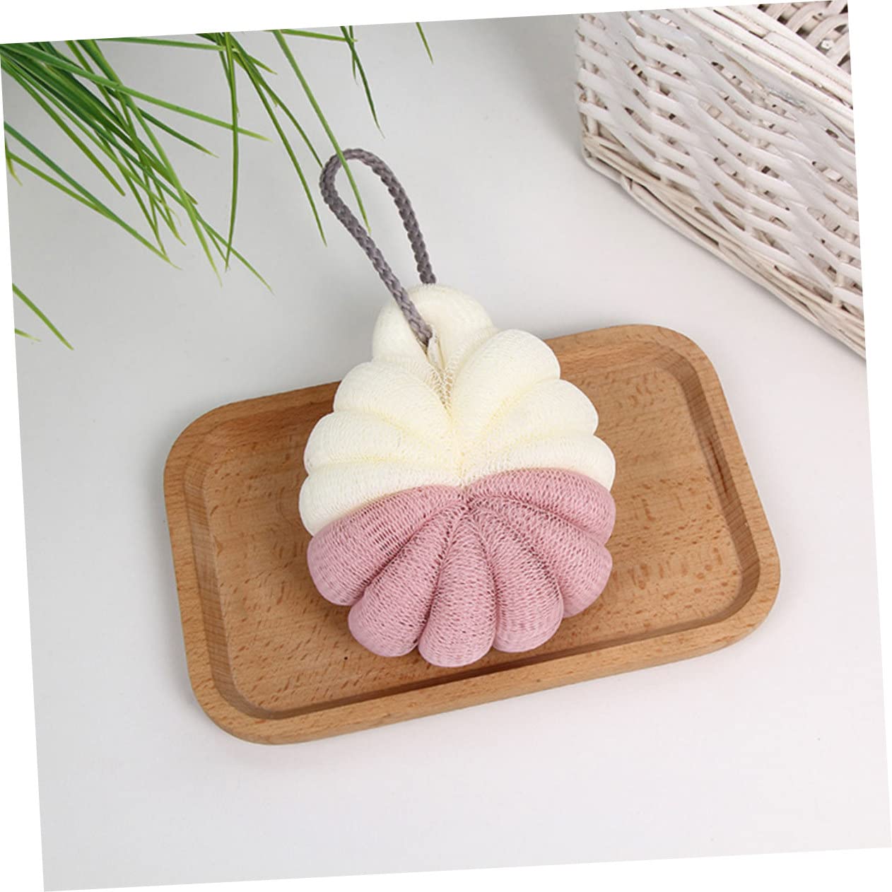 FRCOLOR 12 panni per vasca da bagno in rete per doccia, spugna per il lavaggio del corpo, luffa, spugna per la schiena, cuscino esfoliante, spugna per la doccia, sfera per il bagno