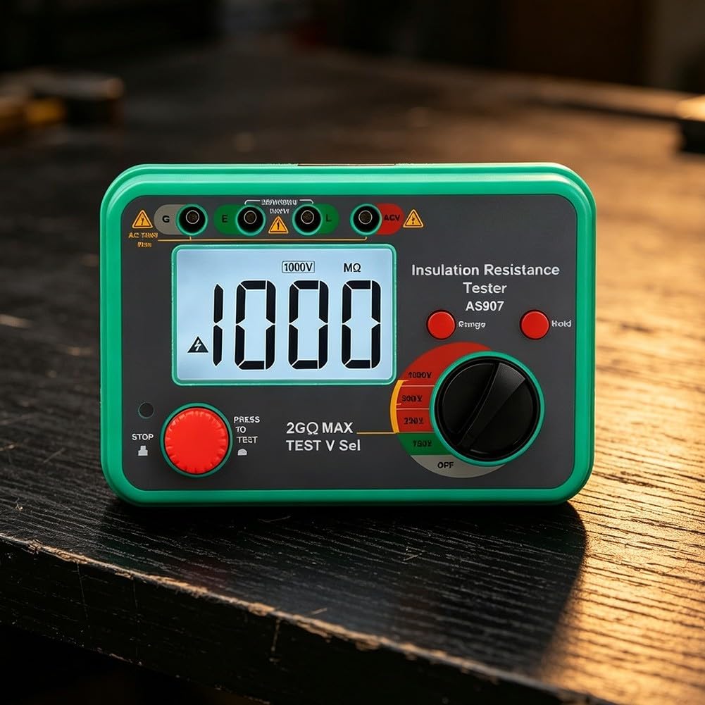 Probador de para resistencia AS907 Digital 250V/500V/1000V Probador