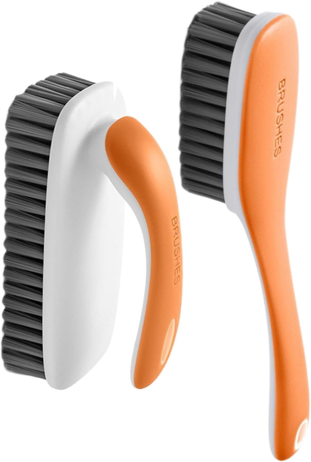 Cepillo de mancha de lavandería, cepillo de lavandería para la eliminación de manchas | 2x Pincel de lavado de ropa – Herramienta de limpieza de baño portátil con agarre ergonómico, suministros para e