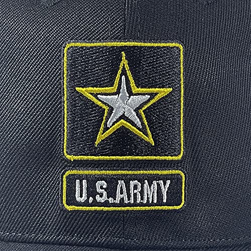 Giftwell Us Army Logo Embroidered Dad Hat Sport Outdoors Snapback Adjustable Baseball Cap Black, 7-7 58 #TOP2
