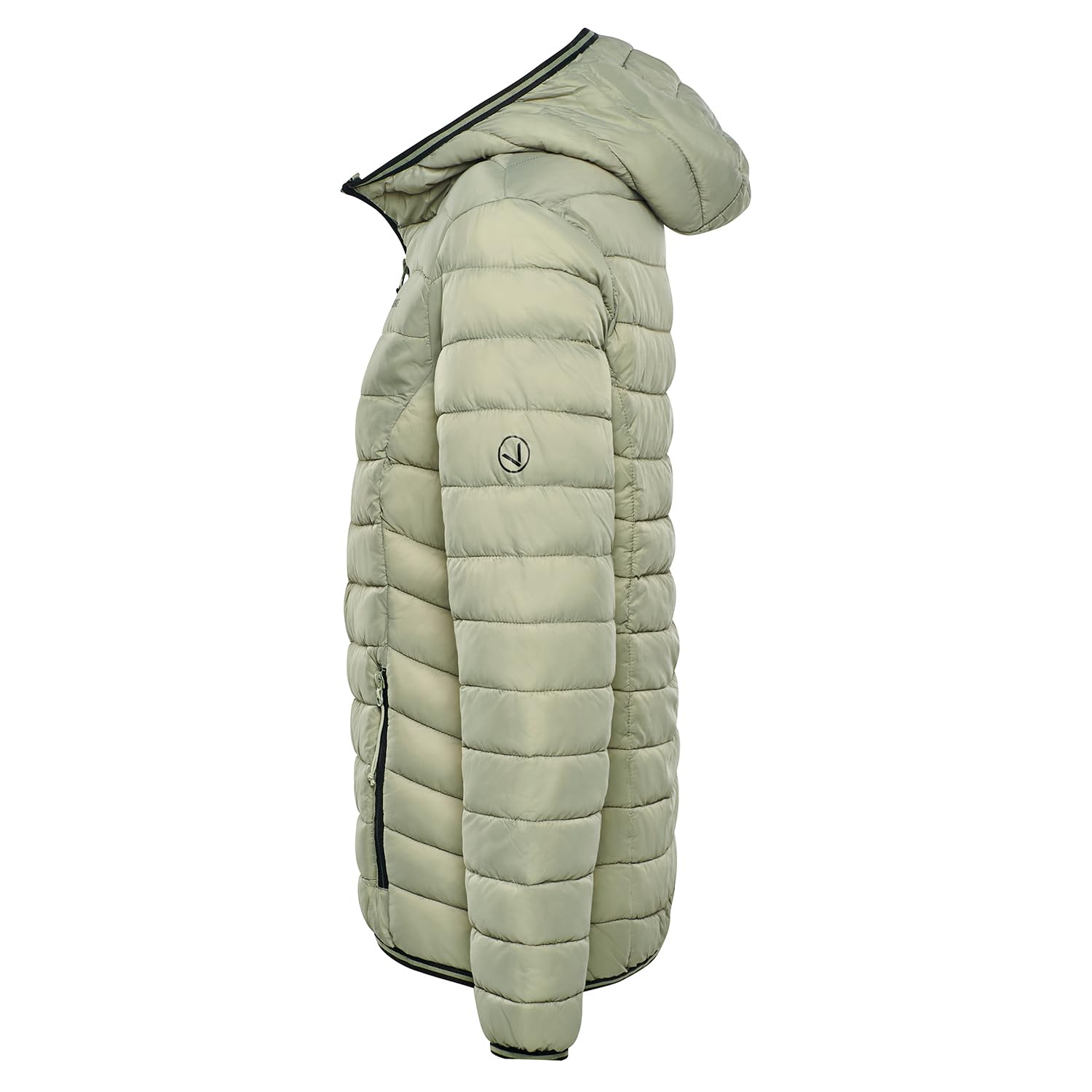 Black Crevice Damen Steppjacke mit Kapuze I Leicht, warm & winddicht – Wasserabweisende Outdoorjacke mit synthetischer Wattierung 180 g/m² I Ideal für Herbst & Winter