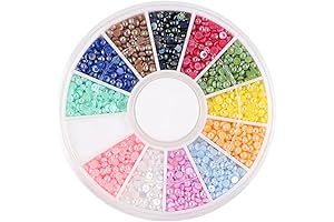 1800Pcs Half Round Pearl Beads: Elevate Your Nail Art and Crafts with Luminous Pearls