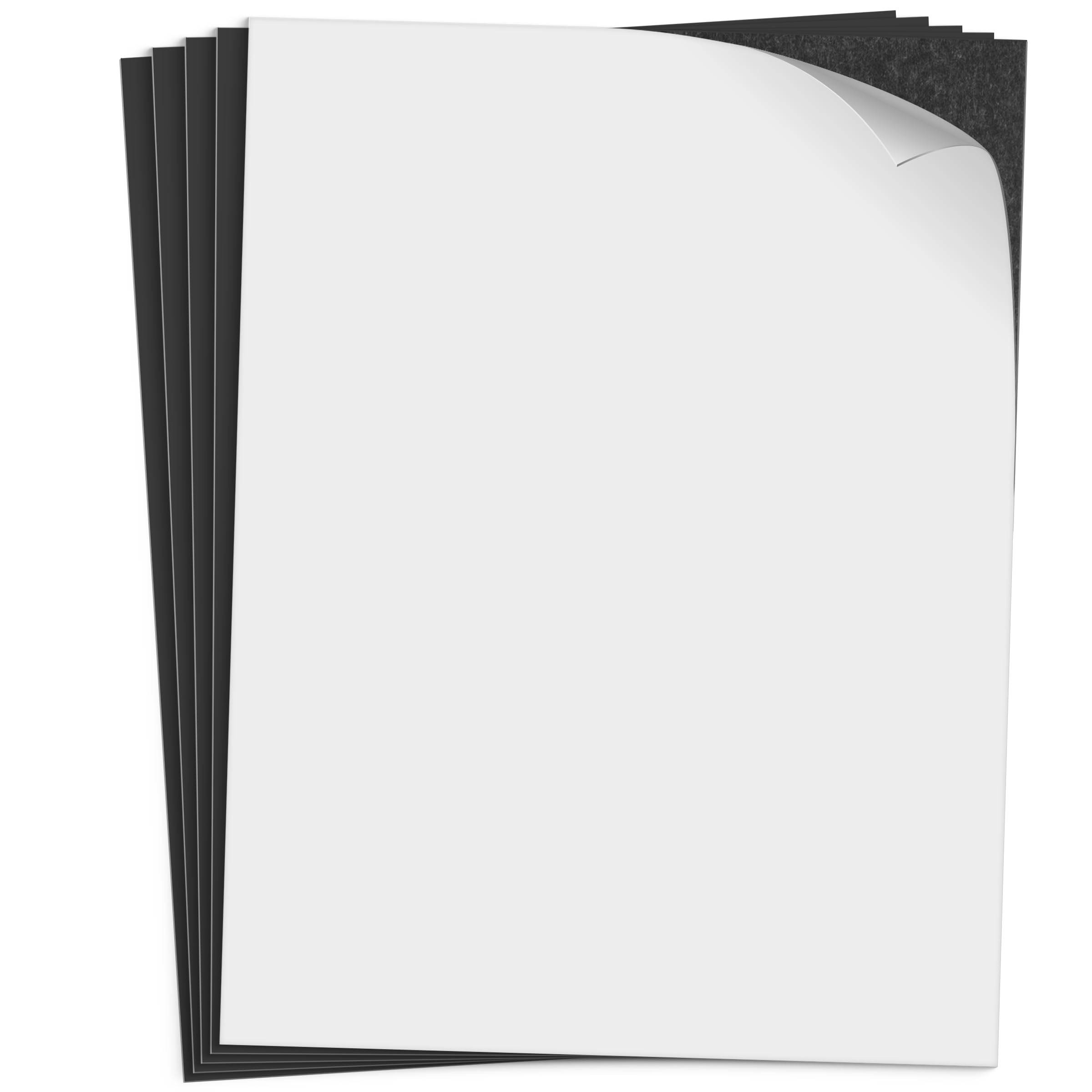 Mr. Pen- Adhesive Magnetic Sheets, 12" x 16", 5 Pack, Magnetic Sheet, Magnetic Paper, Magnet Paper Sheets, Magnetic Sheets with Adhesive Backing, Flexible Magnetic Sheet, Photo Magnets, Magnet Sheet
