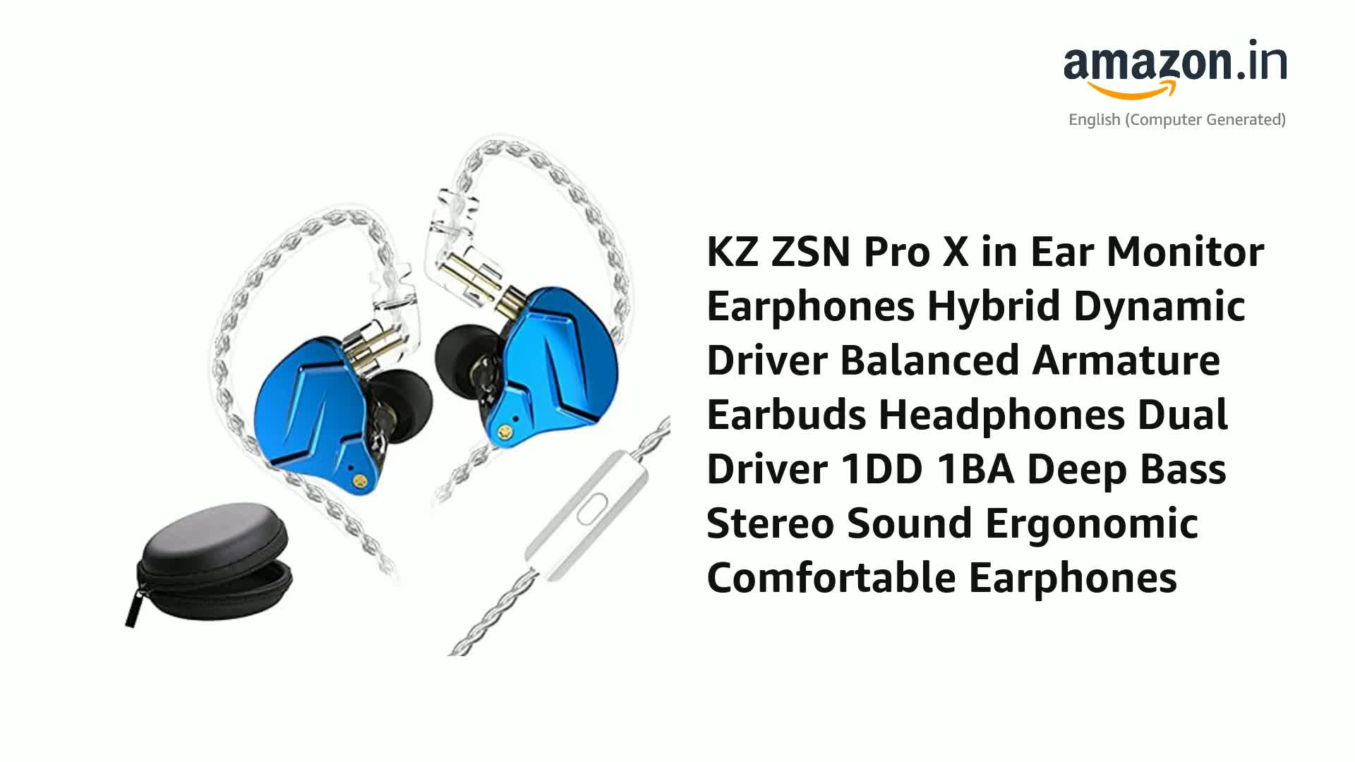 Concept Kart Kz Zsn Pro X In Ear Monitor Earphones Hybrid Dynamic