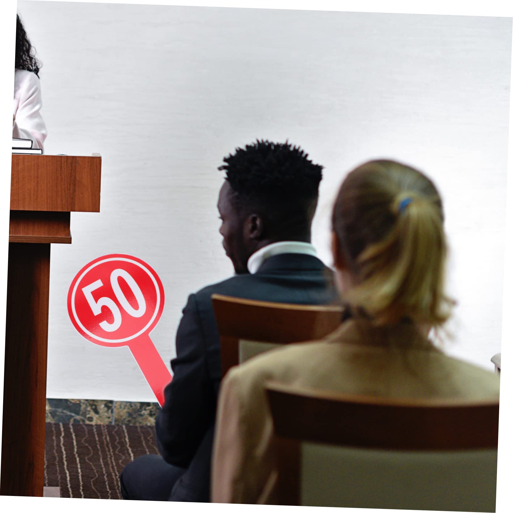 Gogogmee Plate Handles Mini Whiteboard Student Auction Paddle Dry Erase Scoreboard