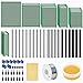 75Stk Lochrasterplatte Kit,23er Doppelseitig PCB Board leiterplatte Lochrasterplatine lochplatine,20Stk männlich weiblich und rechtwinklig Stiftleiste,8 Stk 2P&3P Schraubklemmenblock mit Werkzeuge