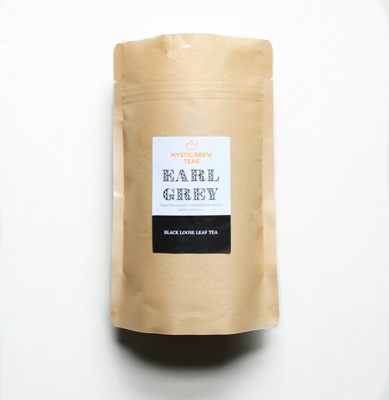 Mystic Brew Teas Earl Grey - Bolsa de té (500 g), color gris