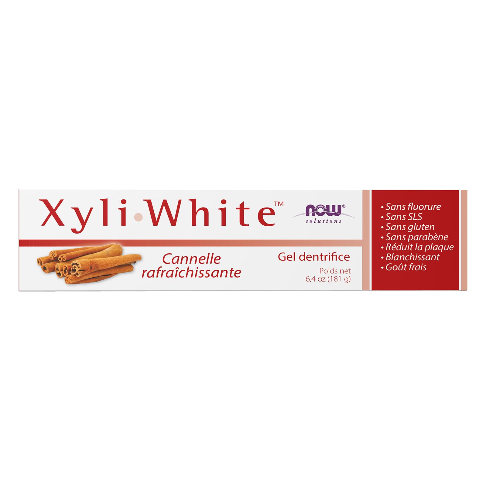 Now Foods, Xyliwhite Zahnpasta Gel, Cinnafresh, 6,4 oz (181 g) – Ansicht 2
