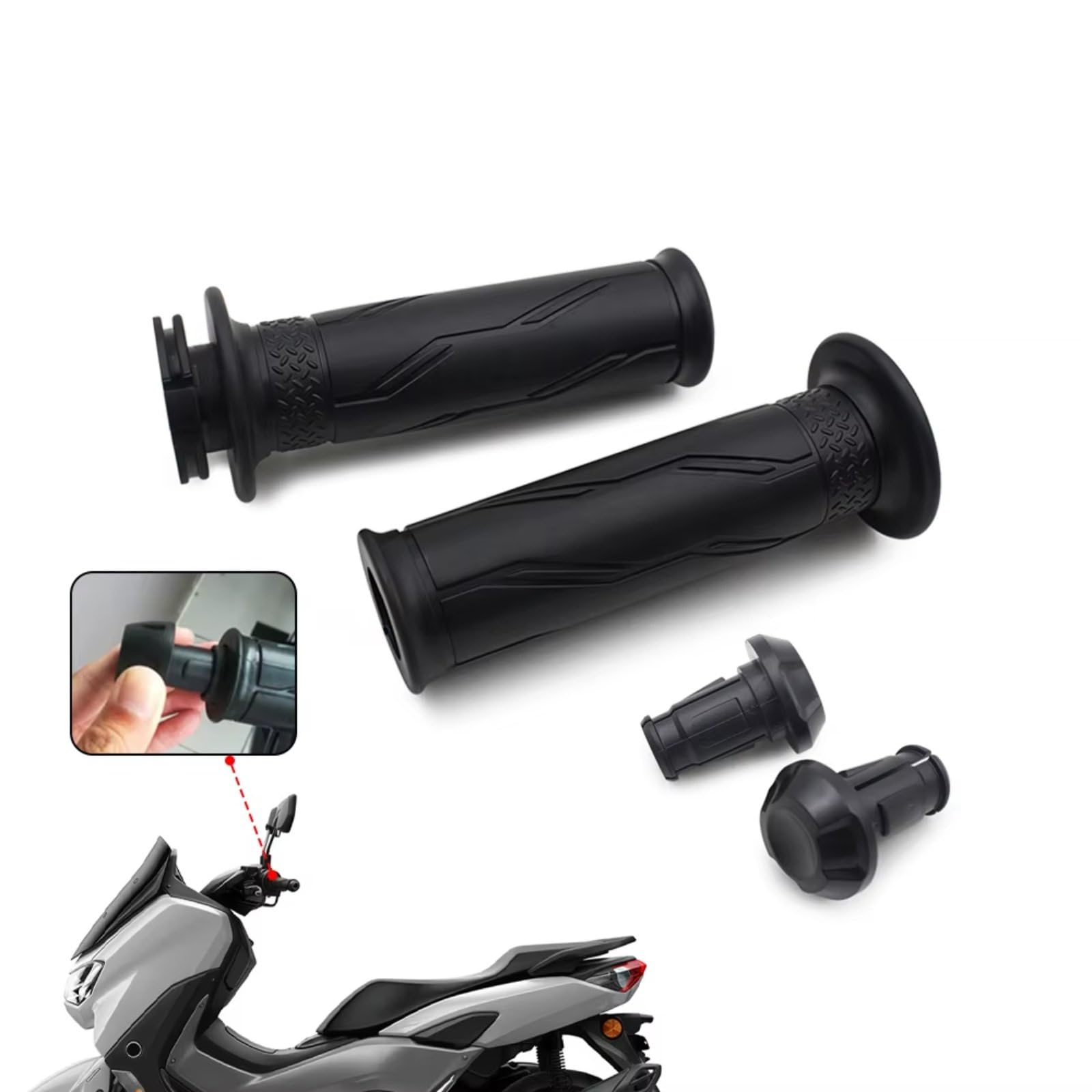 Moto Fundas manillar Cubiertas Manillar Motocicleta Empuñaduras Para YAMAHA Para NMAX 155