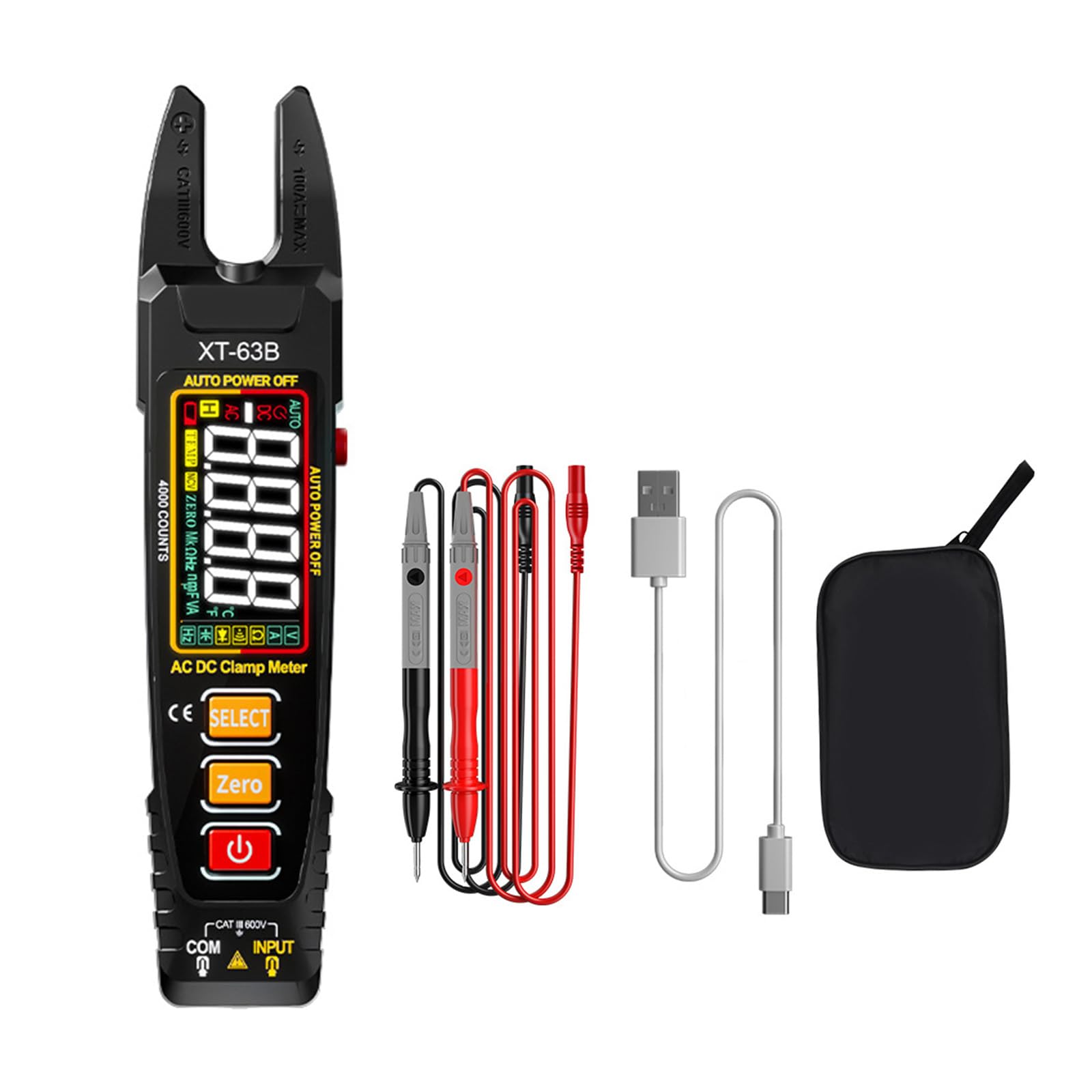 Pince multimètre rechargeable NCV pour éviter les pannes de batterie